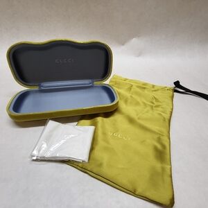 ❌SOLD❌New Gucci Sunglasses Eyeglasses Green & Blue Case  W Box And Shopping Bag